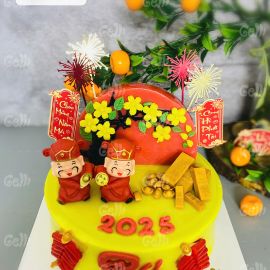 Bánh Tất Niên/ Khai trương bằng rau câu 4D thần tài - GELLI - G0125001