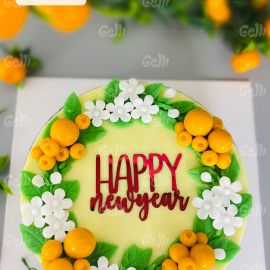 BÁNH SINH NHẬT RAU CÂU 4D CÀNH QUẤT NĂM MỚI - GELLI – G0125002