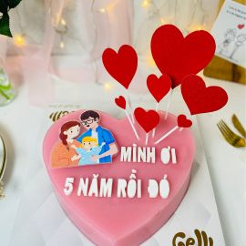 Bánh sinh nhật rau câu gia đình là số 1 - Gelli - G0220050