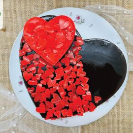 Bánh sinh nhật rau câu thả tim cho ngày valentine - Gelli - G0220051