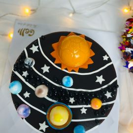 BÁNH SINH NHẬT RAU CÂU 4D BAY GIỮA NGÂN HÀ - GELLI – G0222001