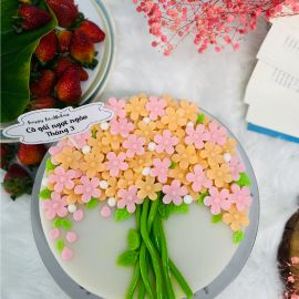 Bánh Sinh Nhật Rau Câu 4D Bó Hoa - GELLI - G0224002