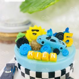 Bánh sinh nhật rau câu - Tay đua tốc độ cho bé trai- Gelli - G0225010