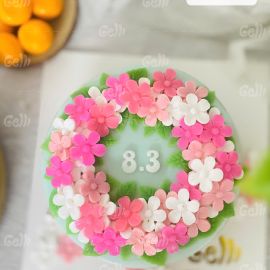 BÁNH SINH NHẬT RAU CÂU 4D HOA CHO NGÀY PHỤ NỮ - GELLI – G0225013