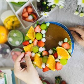 BÁNH SINH NHẬT RAU CÂU TRÁI CÂY TƯƠI - GELLI – G0225019