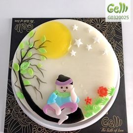 Bánh Sinh Nhật Rau Câu 2D Chú Cuội Ngồi Gốc Đa  - GELLI – G0320025
