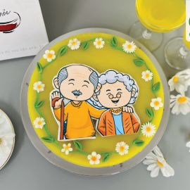 Bánh Sinh Nhật Rau Câu Mừng Thọ Ông Bà Anh - GELLI -G0322009