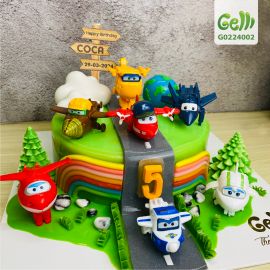 BÁNH SINH NHẬT RAU CÂU 4D ĐỘI BAY SIÊU ĐẲNG CHO BÉ TRAI - GELLI – G0324002