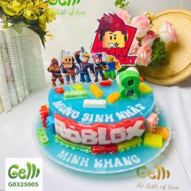 Bánh sinh nhật rau câu Roblox cho bé trai - Gelli – G0325005