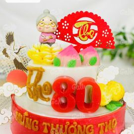 Bánh Sinh Nhật Rau Câu Mừng Thọ Ông Bà Thọ Tỷ Nam Sơn - GELLI - G0325009