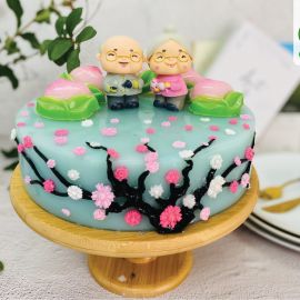 Bánh Sinh Nhật Rau Câu Mừng Thọ Ông Bà Anh - GELLI - G0422001