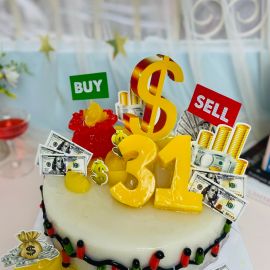 BÁNH SINH NHẬT RAU CÂU CHỨNG KHOÁNG CHO NAM - GELLI - G0423001