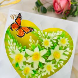 Bánh sinh nhật rau câu 3D hoa lily - Gelli - G0423002