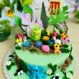 Bánh sinh nhật rau câu 4D Bé Rắn Trong Khu Rừng - Gelli - G0423009