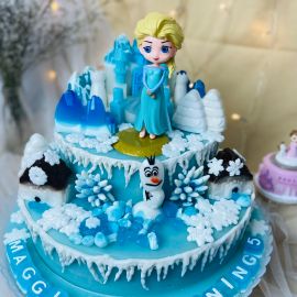 BÁNH SINH NHẬT RAU CÂU 2 TẦNG NỮ HOÀNG ELSA - GELLI - G0423015