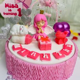 Bánh sinh nhật rau câu 4D Thôi Nôi Bé Mèo - Gelli - G0424006