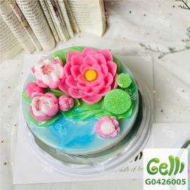 Bánh sinh nhật rau câu hồ sen 4D tinh tế tặng Mẹ - Gelli - G0426005