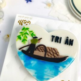 Bánh sinh nhật rau câu 2D người thầy chèo đò - Gelli - G0520003