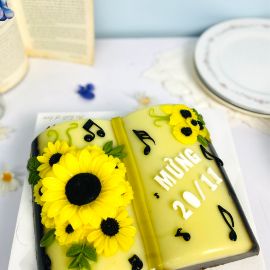 Bánh sinh nhật rau câu 4D trang sách lời thầy - Gelli - G1022001