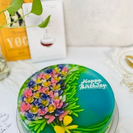 Bánh Sinh Nhật Rau Câu 3D Bó hoa dại - GELLI - G0520017