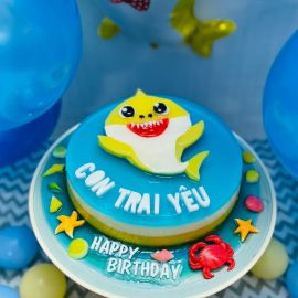BÁNH SINH NHẬT RAU CÂU 2D BABY SHARK - GELLI –  G0523001