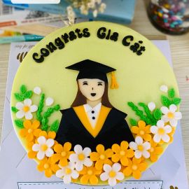 BÁNH SINH NHẬT RAU CÂU 2D MỪNG TỐT NGHIỆP - GELLI – G0524001