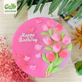 Bánh Sinh Nhật Rau Câu 4D Hoa Bay Theo Gió  - GELLI - G0524008