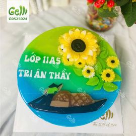 Bánh Sinh Nhật Rau Câu 2D NGƯỜI THẦY CHÈO ĐÒ - GELLI -G0525024