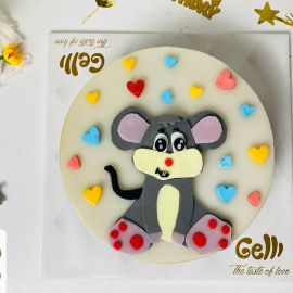 Bánh sinh nhật rau câu 2D con chuột - Gelli - G0620010