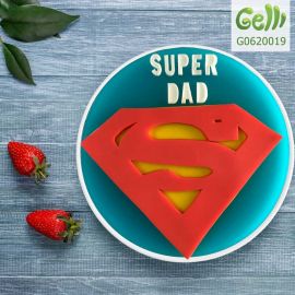 Bánh Sinh Nhật Rau Câu 2D Logo Superman - GELLI – G0620019