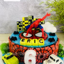 Bánh sinh nhật rau câu 4D Spiderman- Gelli - G0624004