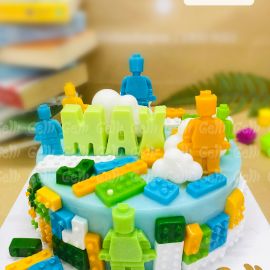 Bánh sinh nhật rau câu 4D Lego - Gelli - G0624006