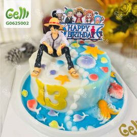 BÁNH SINH NHẬT RAU CÂU ONE PIECE CHO FAN TUỔI TEEN - GELLI - G0625002