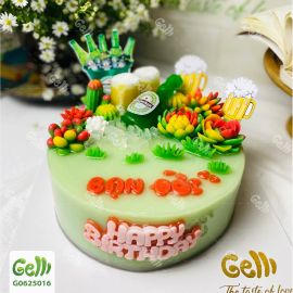 Bánh Sinh Nhật Rau Câu Bia & Xương Rồng - GELLI - G0625016