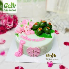 Bánh Rau Câu Trầu Cau Song Hỷ Đẹp Cho Lễ Cưới, Ăn Hỏi, Dạm Ngõ - Gelli - G0626004