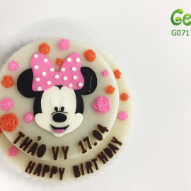 BÁNH SINH NHẬT RAU CÂU 2D CHUỘT MICKEY CHO BÉ GÁI- GELLI - G0717022