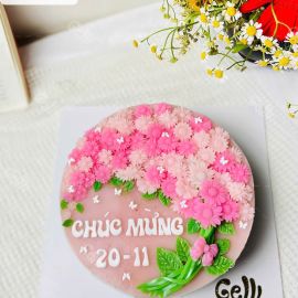 Bánh Sinh Nhật Rau Câu 4D Bó hoa cúc - GELLI - G0720008