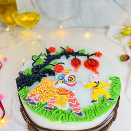 Bánh Sinh Nhật Rau Câu 2D Múa Lân Đêm Trung Thu - GELLI –  G0722002