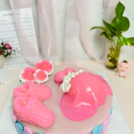 Bánh sinh nhật rau câu 4D Mẹ Bầu Hạnh Phúc - Gelli - G0722008