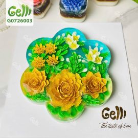 Bánh Sinh Nhật Rau Câu 3D Hoa Nở Trong Thạch - Gelli - G0726003