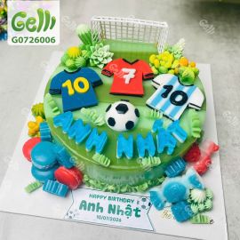 Bánh sinh nhật rau câu Sân Cỏ Tuổi Thơ dành cho fan bóng đá - Gelli - G0726006