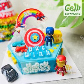 Bánh sinh nhật rau câu Avengers - Biệt Đội Anh Hùng - Gelli - G0726007 