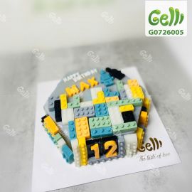 Bánh sinh nhật rau câu Lego - Thế Giới Lắp Ghép - Gelli - G0726005