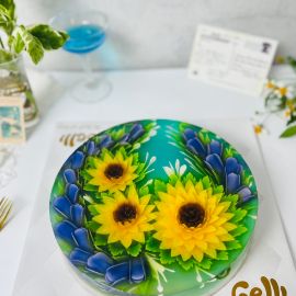 Bánh Sinh Nhật Rau Câu 3D Mẫu Hoa Hướng Dương Cho Nữ - Gelli - G0817029
