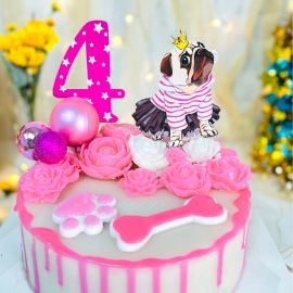 BÁNH SINH NHẬT RAU CÂU 4D BÉ CÚN DỄ THƯƠNG - GELLI – G0822001