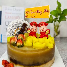 Bánh mừng khai trương bằng rau câu 4D thần tài - GELLI - G0822004