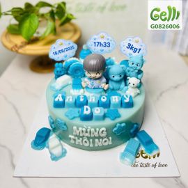 Bánh sinh nhật rau câu Ngày Con Đến - Gelli - G0826006
