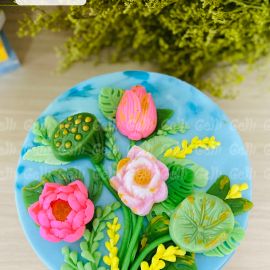 Bánh Sinh Nhật Rau Câu 4D Hoa Sen - GELLI - G0924002