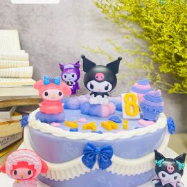 BÁNH SINH NHẬT RAU CÂU 4D KUROMI TÍM - GELLI - G0924005