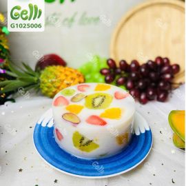 Bánh sinh nhật rau câu sữa dừa full trái cây tươi - Gelli - G1025006